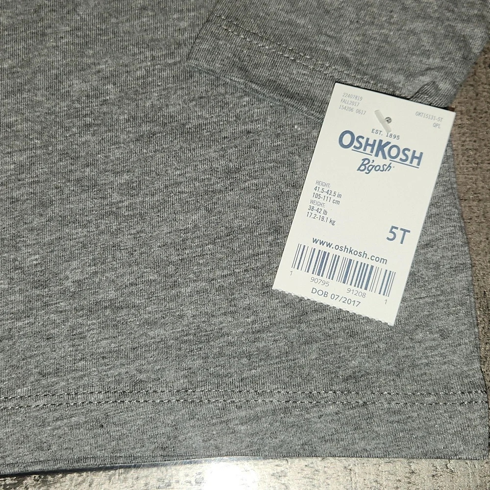 NWT OshKosh B'gosh Gray Kids Shirt - Dad's Partner in Crime